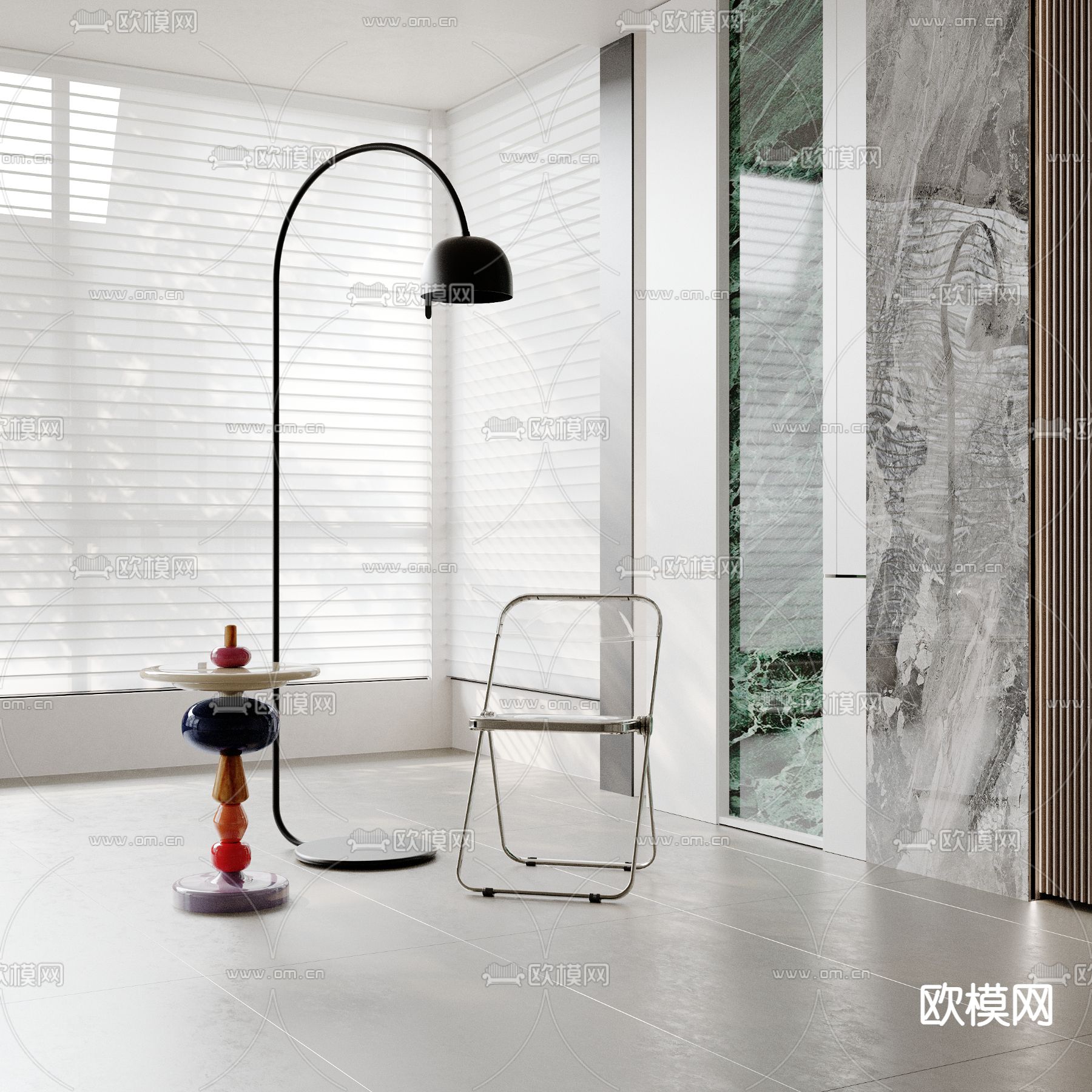 现代休闲椅3d模型下载