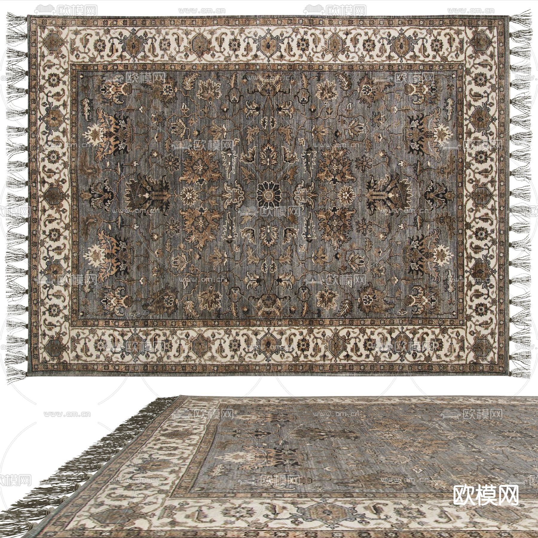 欧式地毯3d模型下载