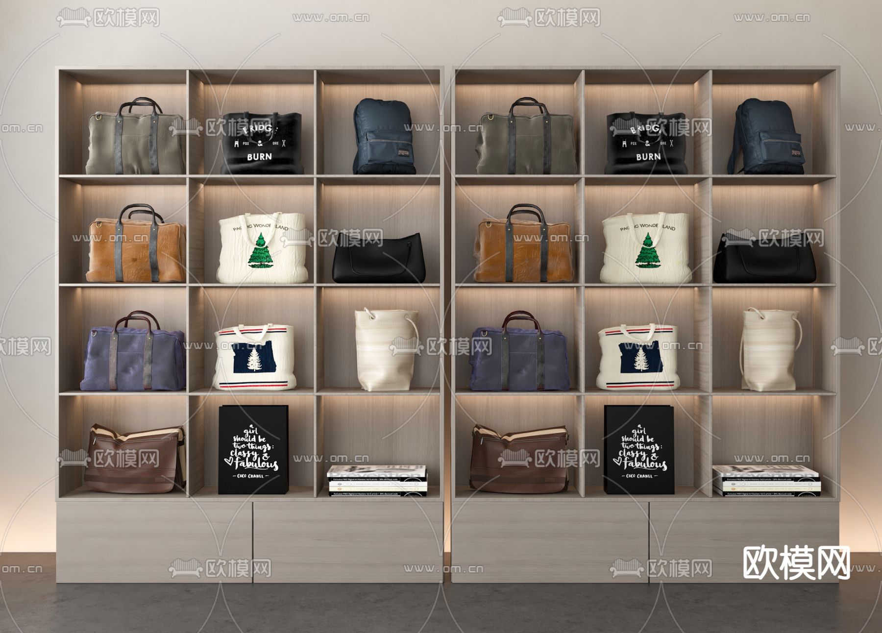 手提包 挎包 旅行包 箱包3d模型下载