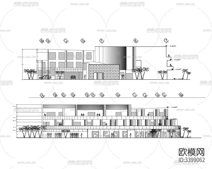 五星级精品酒店图纸cad施工图下载(渲染图2)