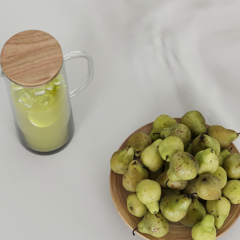  水果 饮料壶 果盘 梨子su模型 