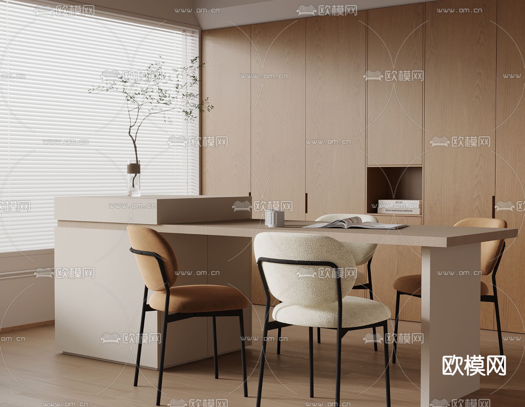 中古风岛台3d模型下载