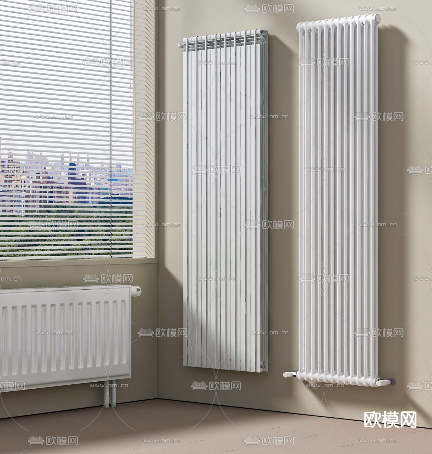 暖气片 暖气扇3d模型下载