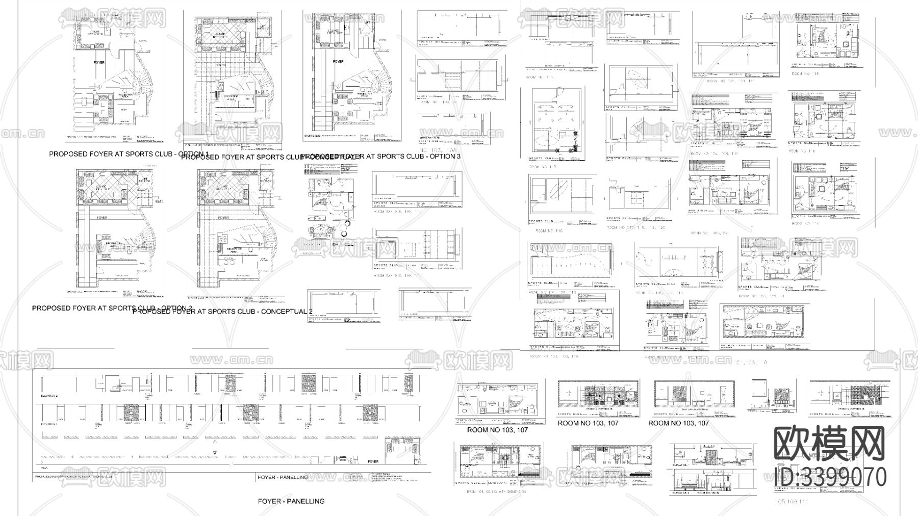 五星级酒店CAD施工图下载（渲染图2）