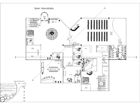 三星级酒店CAD平面图 
