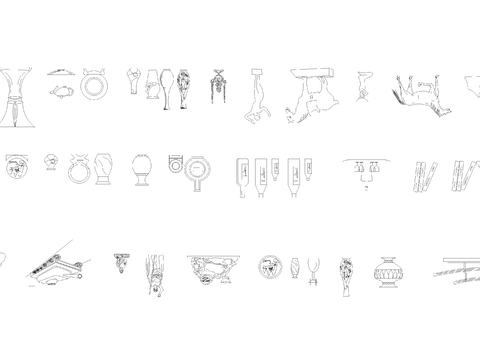  装饰CAD块Dwg下载cad图库 