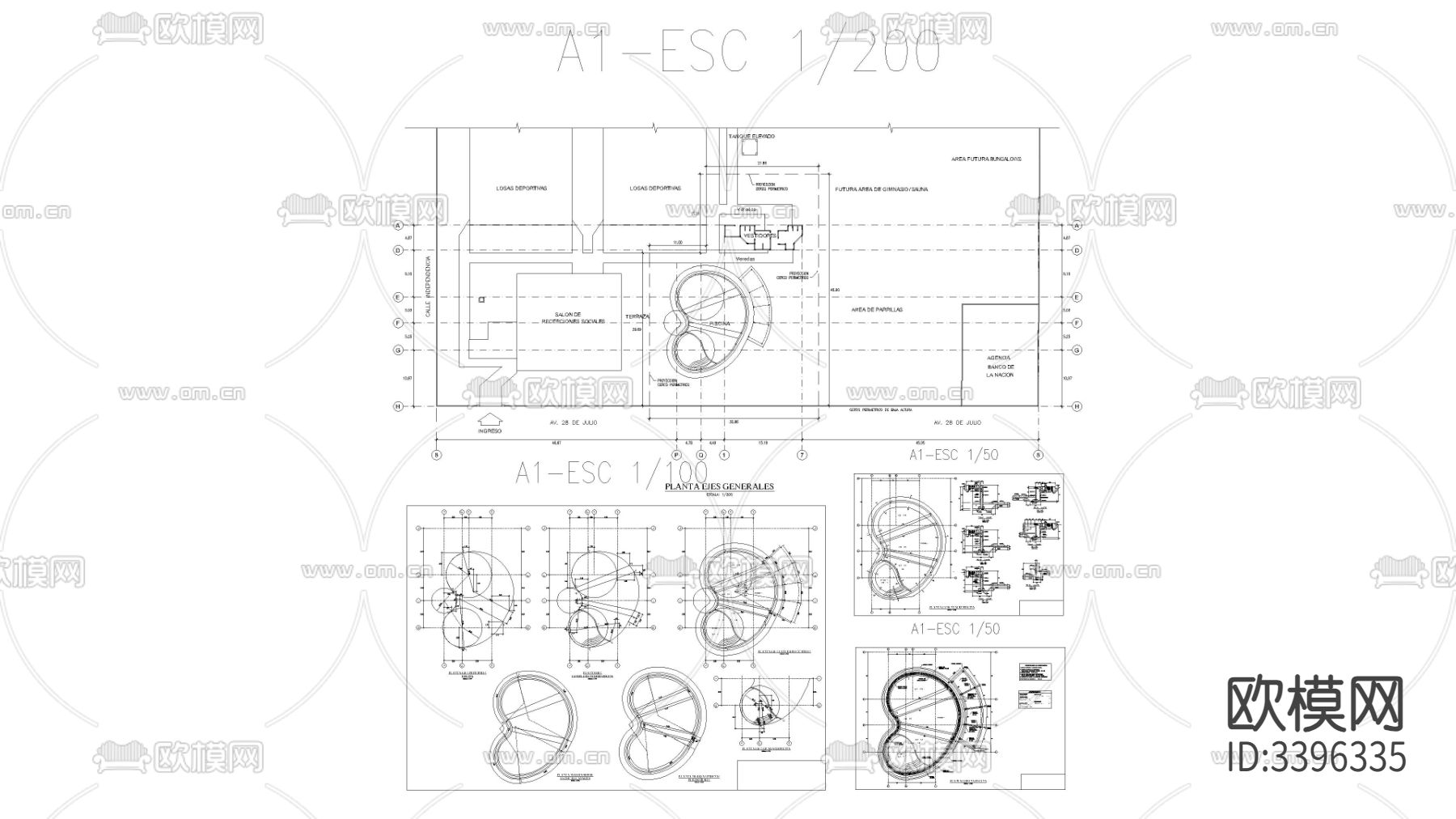 肾池项目cad大样图下载