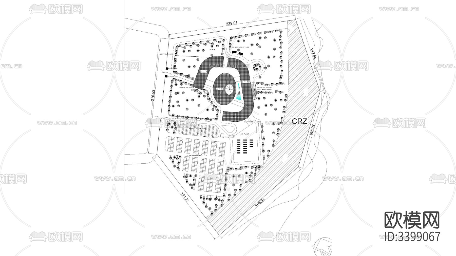 五星级酒店CAD施工图下载（渲染图2）