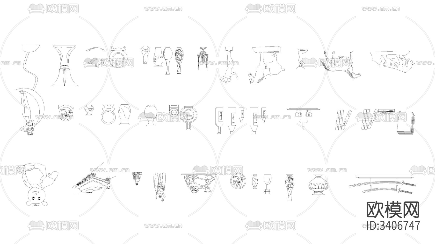 装饰CAD块Dwg下载cad图库下载