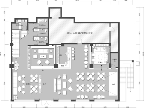  台露营酒吧CAD平面图 