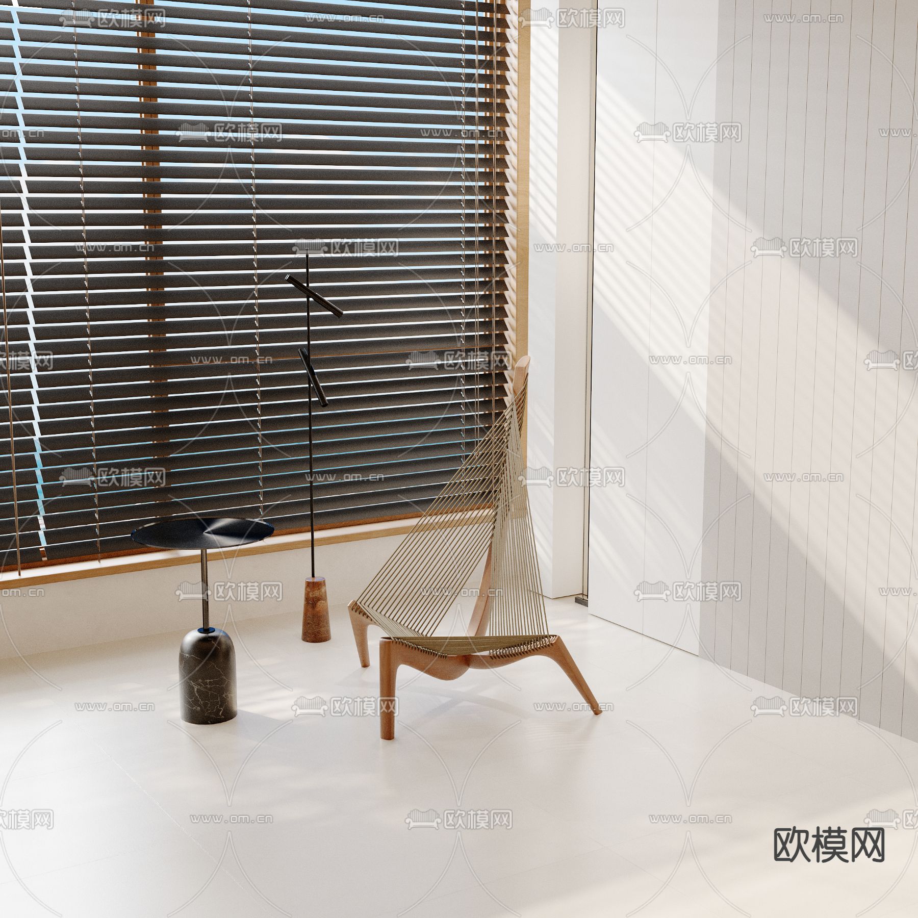 现代休闲椅3d模型下载