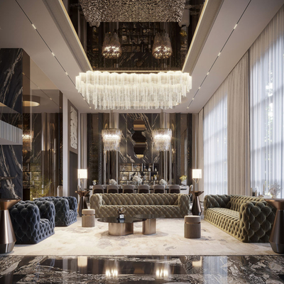 Mohammed Yossef 奢华复式客厅