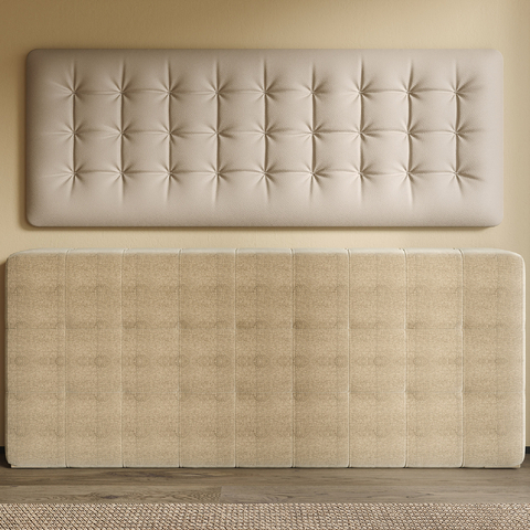  现代床头软包 床头靠背su模型 