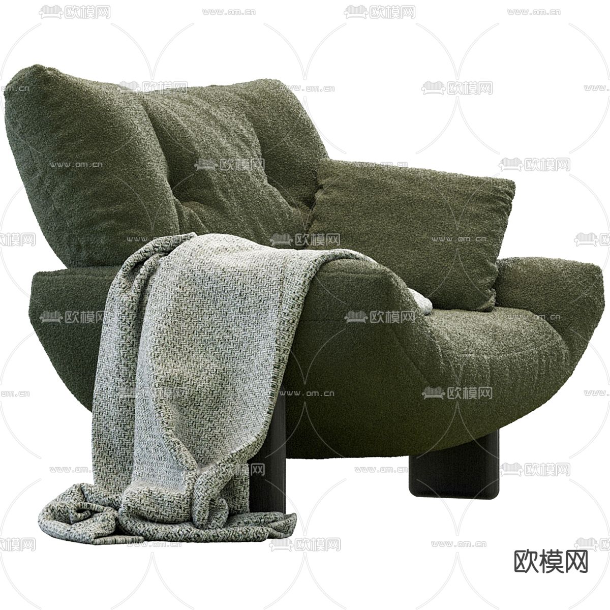 Minotti 单人沙发3d模型下载（渲染图4）