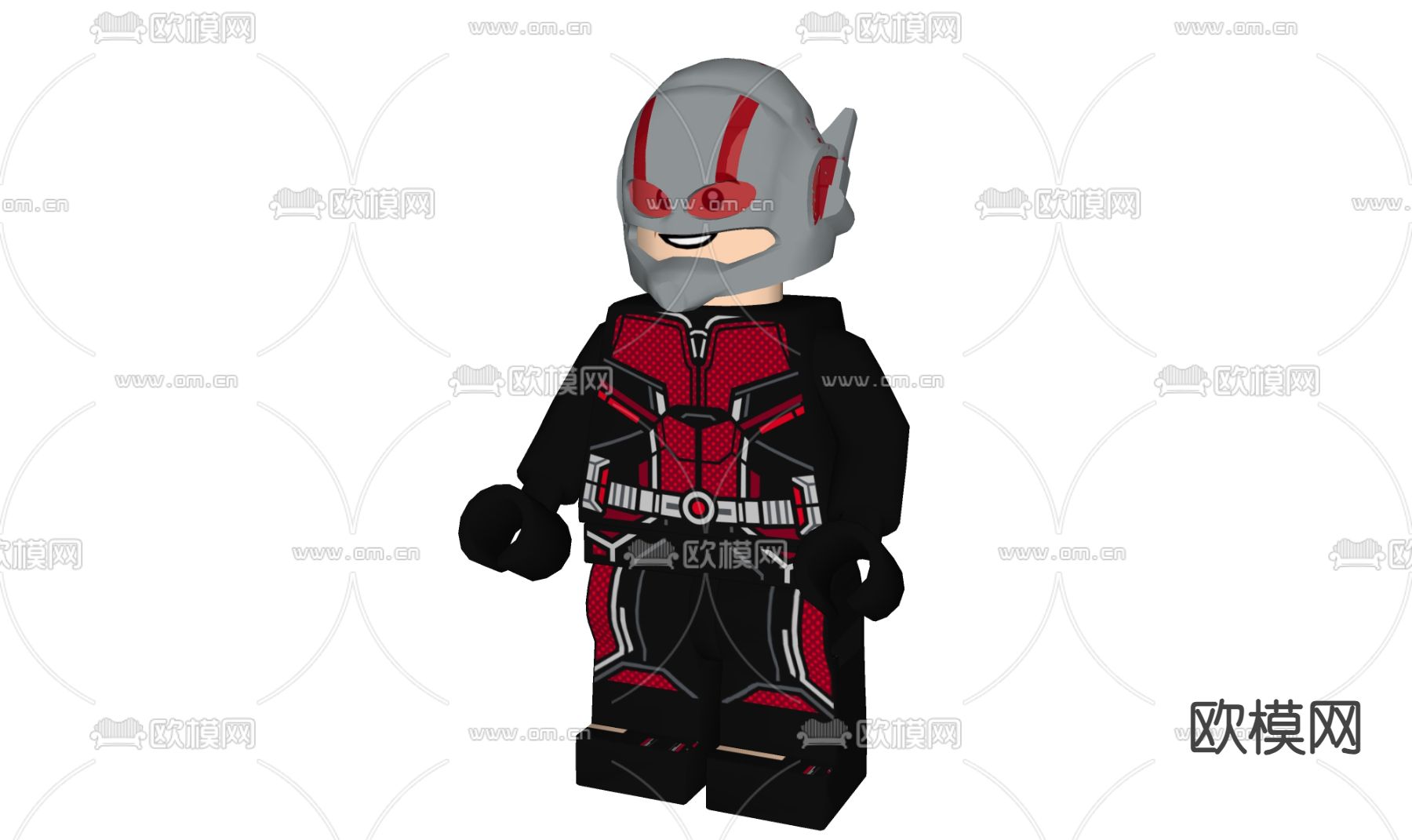 乐高 积木 手办 蚁人su模型下载（渲染图1）