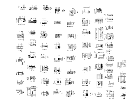  鞋柜Autocad块cad图库 