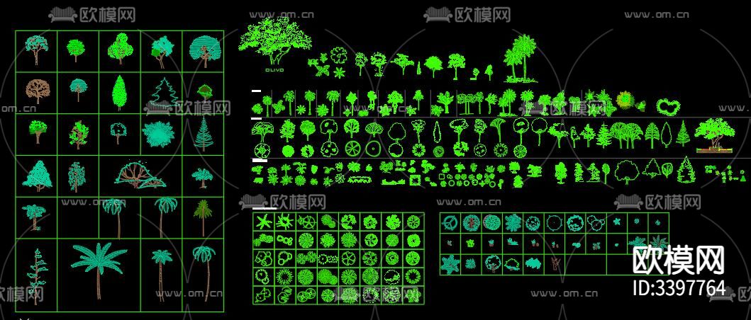 植物CAD图库下载（渲染图8）