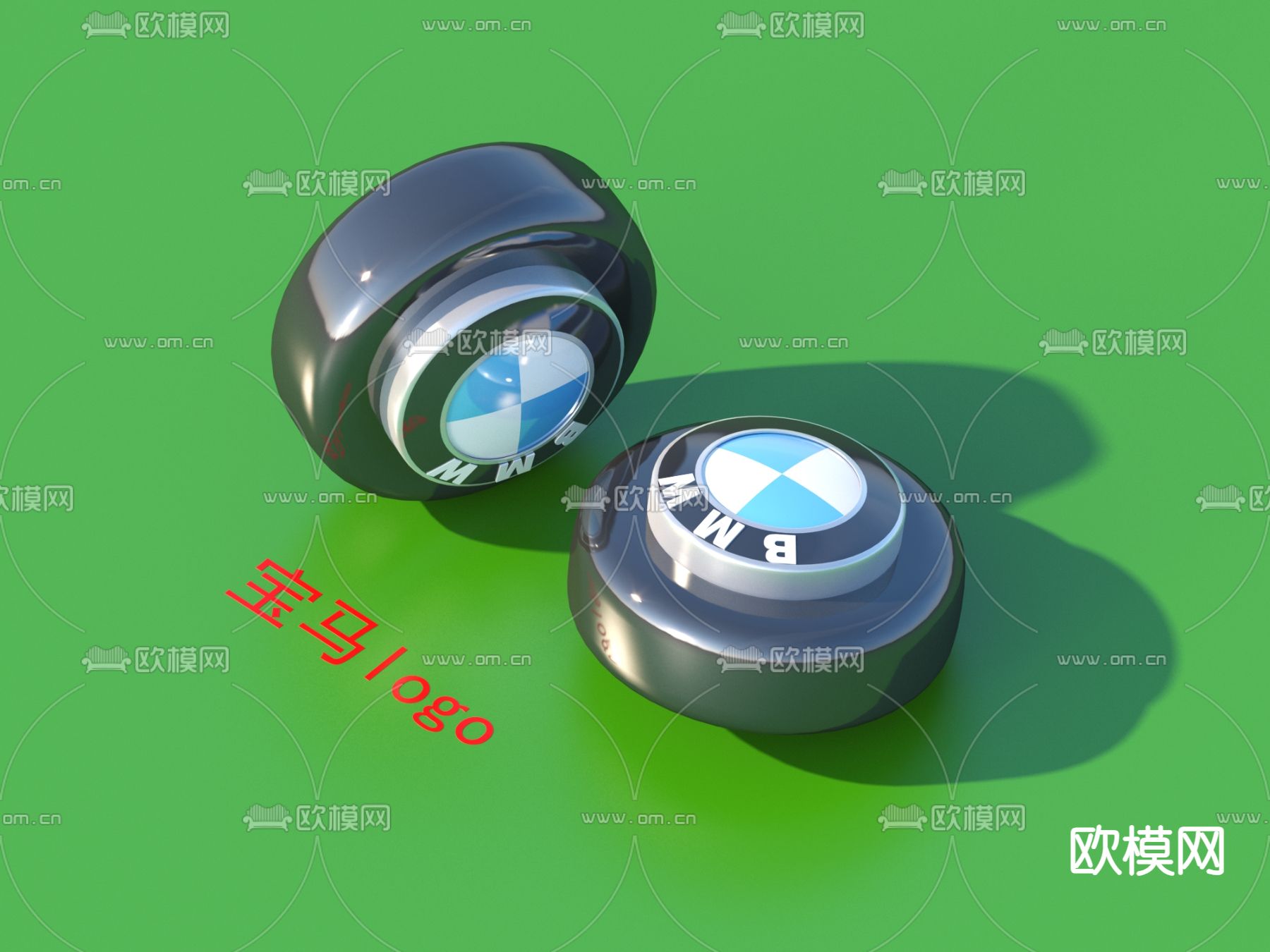 现代豪车车标3d模型下载