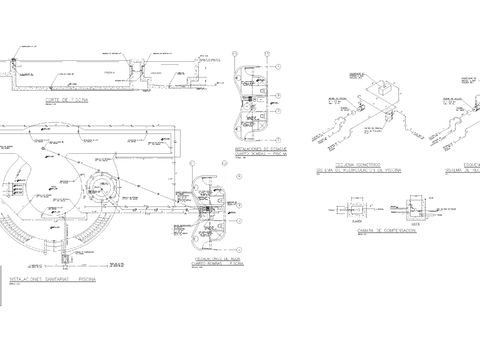  游泳池cad大样图 