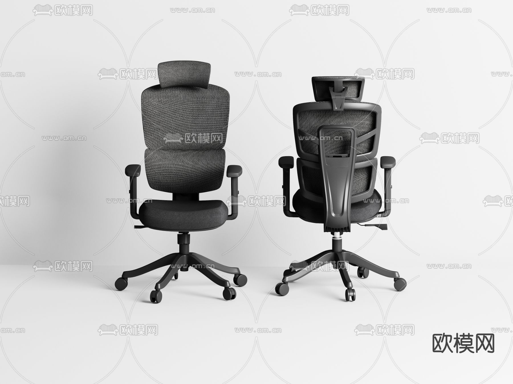 办公椅 班前椅 大班椅3d模型下载