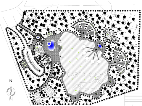  生态度假中心cad平面图 