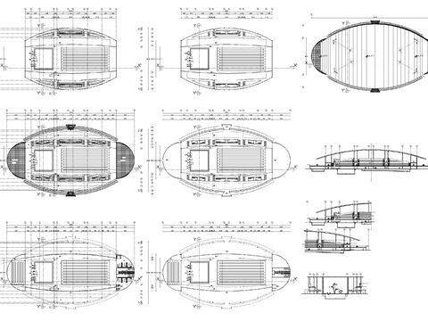  奥林匹克游泳池cad大样图 