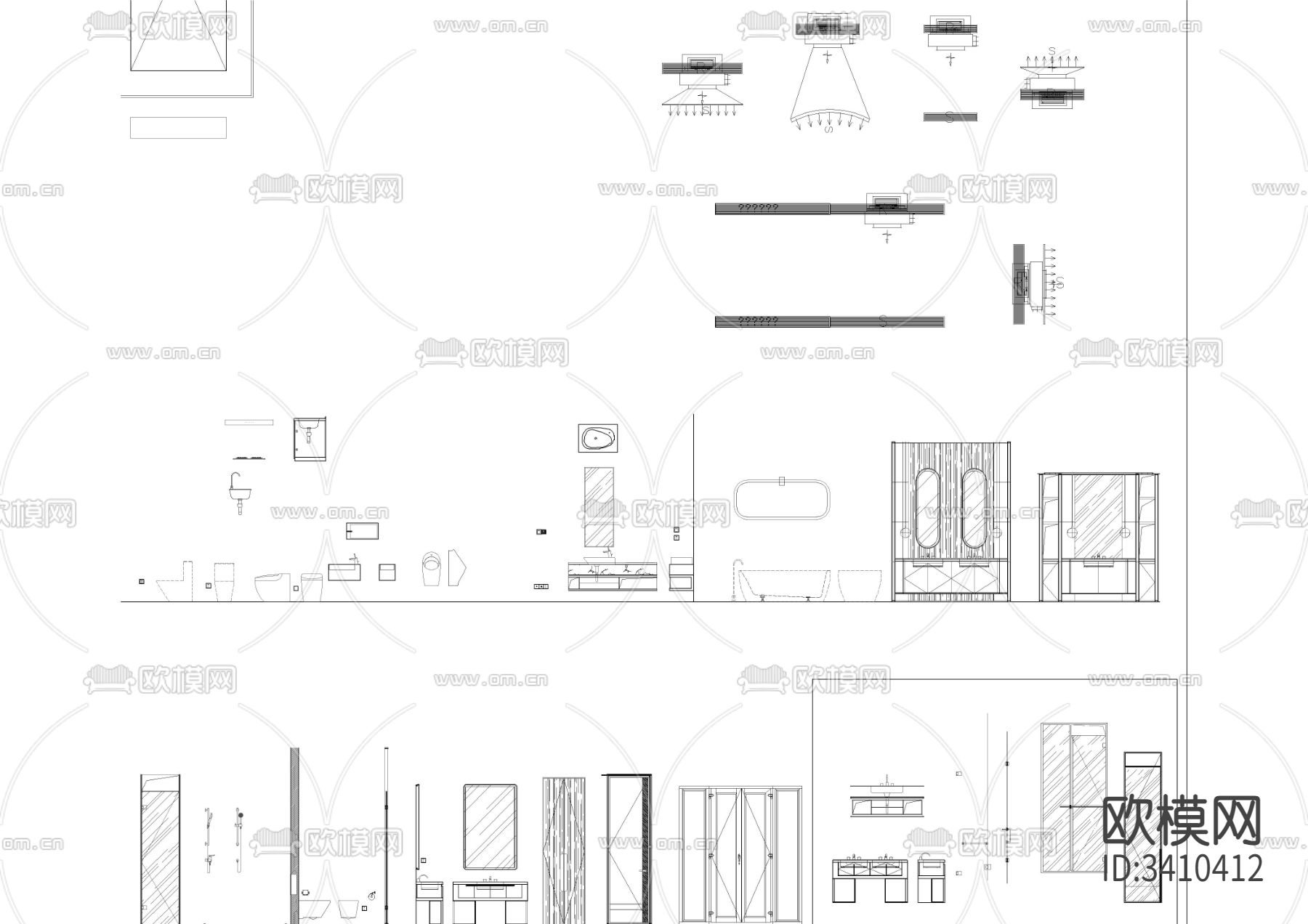 公司家居cad图库下载（渲染图4）