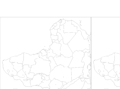  非洲地图cad大样图 