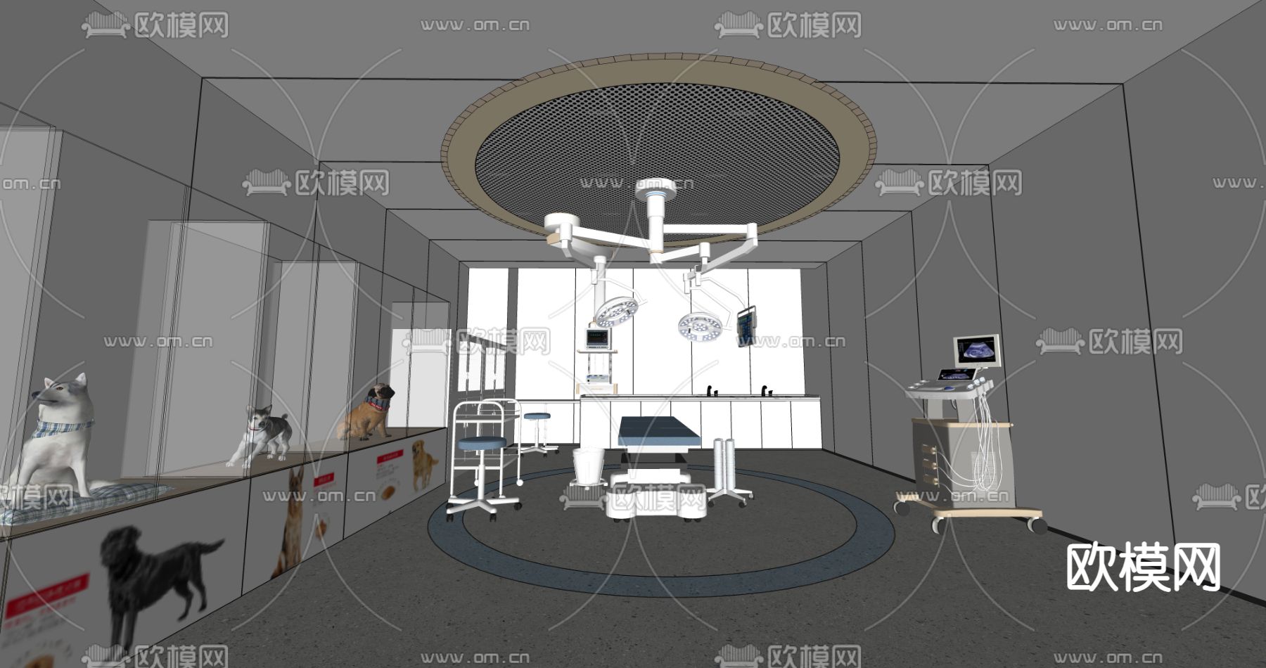 宠物店 宠物医院su模型下载（渲染图1）