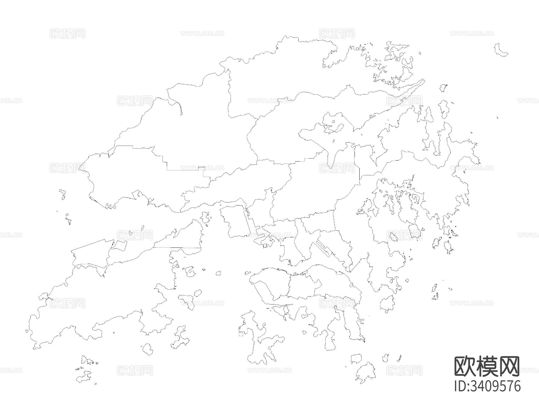 香港地图CAD平面图下载