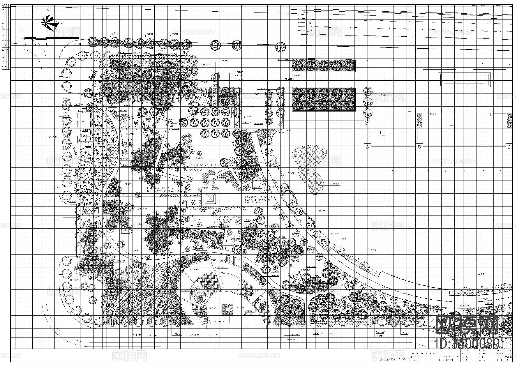 公园景观CAD施工图下载（渲染图6）