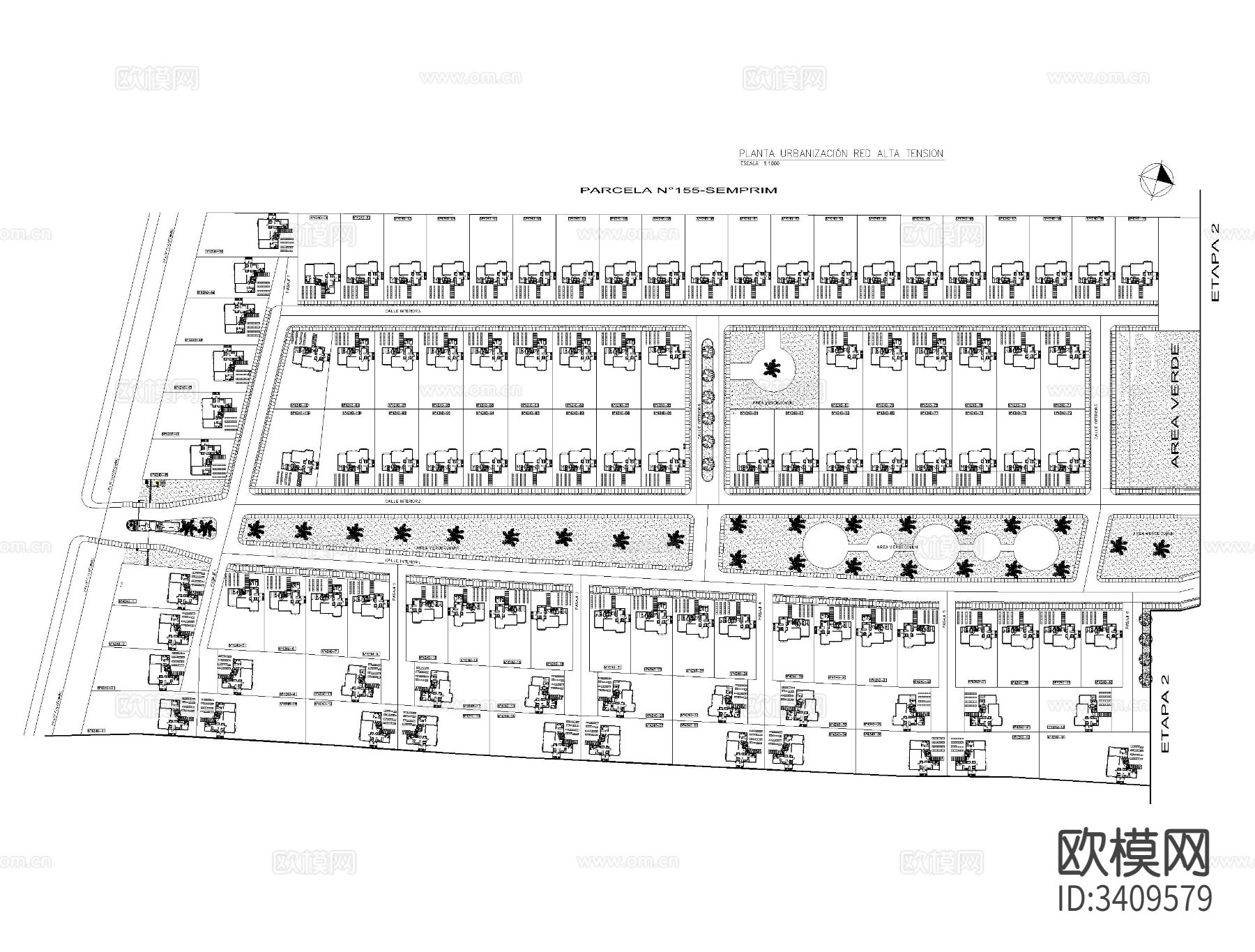 网络城市设施CAD平面图下载（渲染图3）