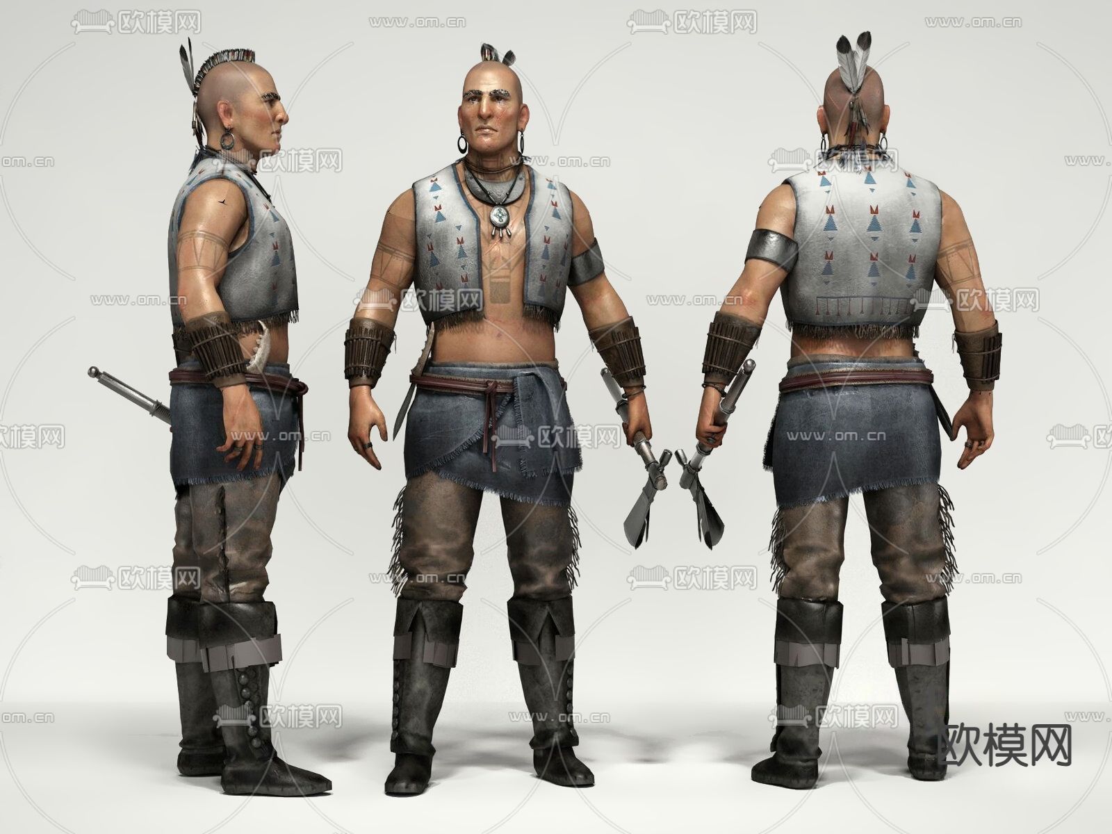 虚拟人物 游戏角色3d模型下载