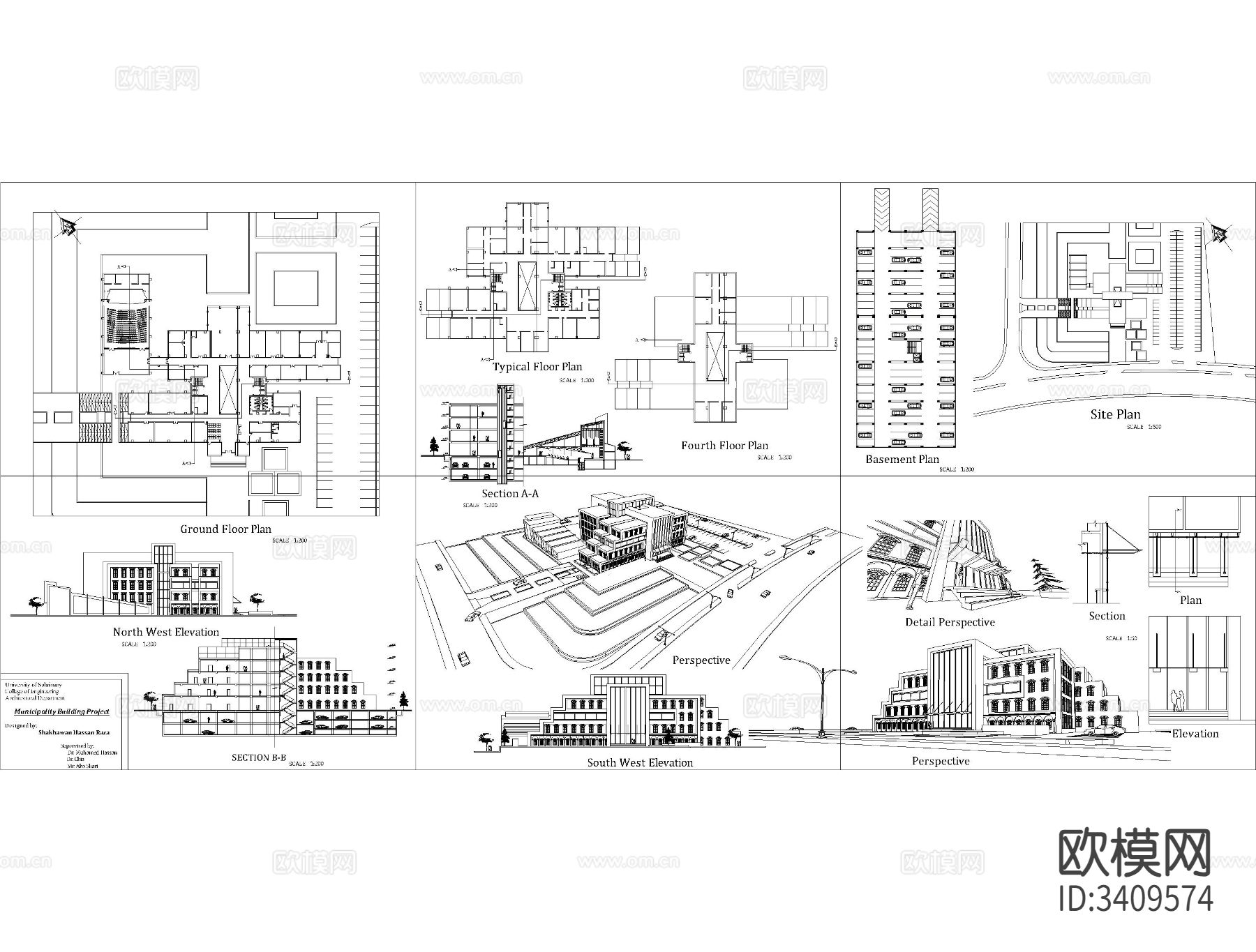市政建筑CAD施工图下载