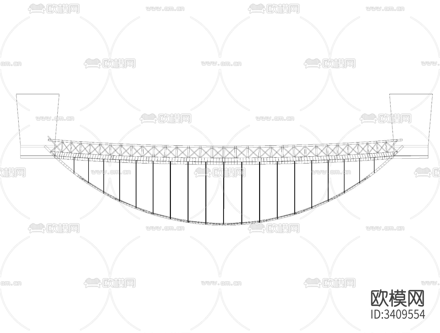 金属桥cad大样图下载