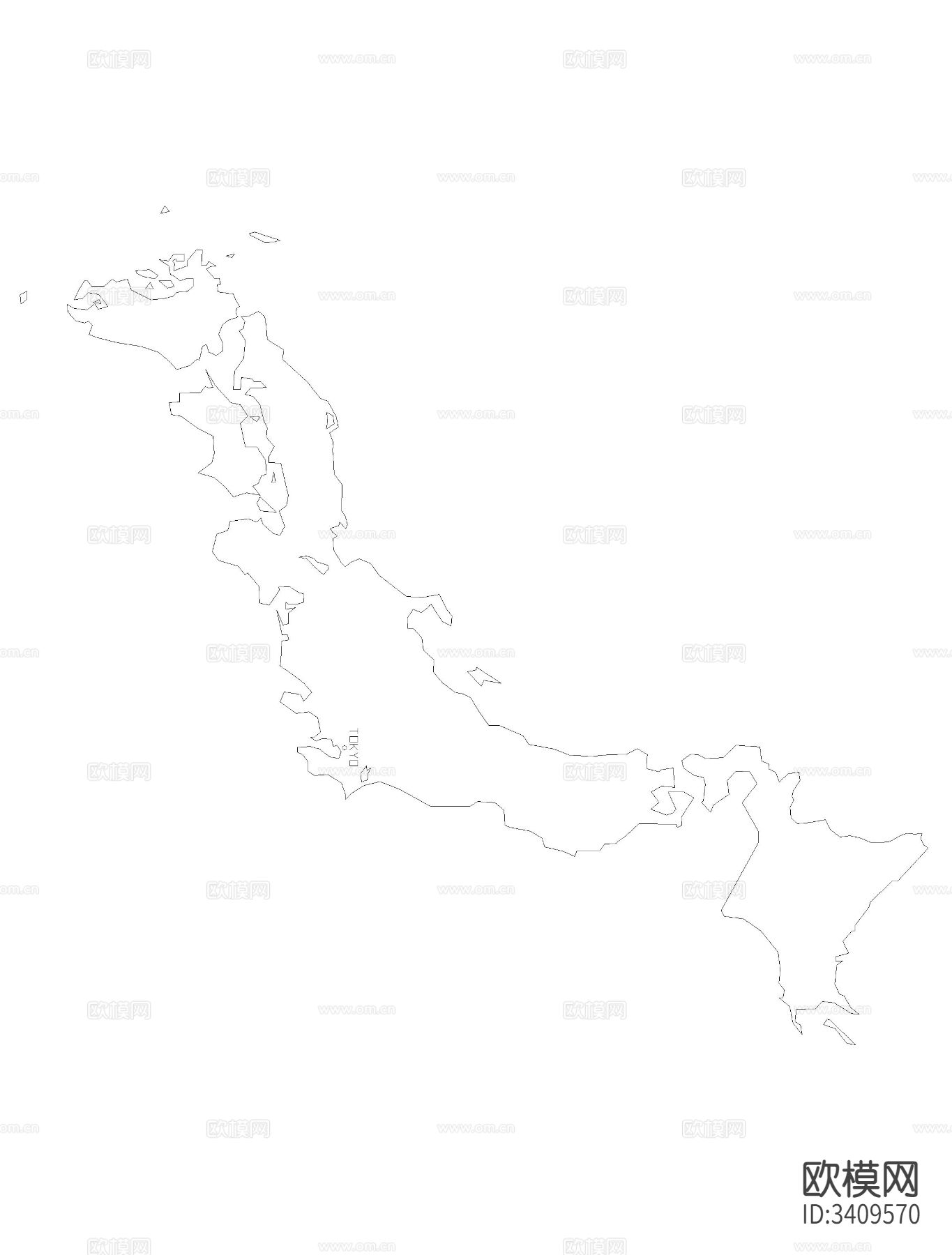 日本地图CAD平面图下载