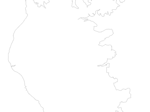  冰岛地图cad大样图 