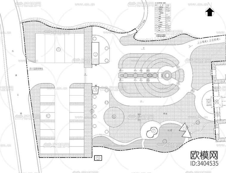 公園CAD施工圖下載(渲染圖9)