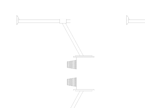  篮球箍杆cad大样图 