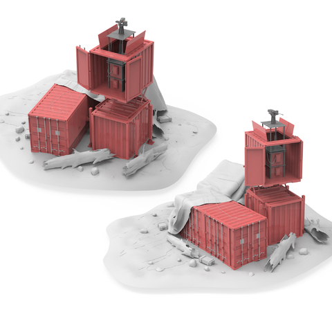  武器 废弃集装箱武器su模型 