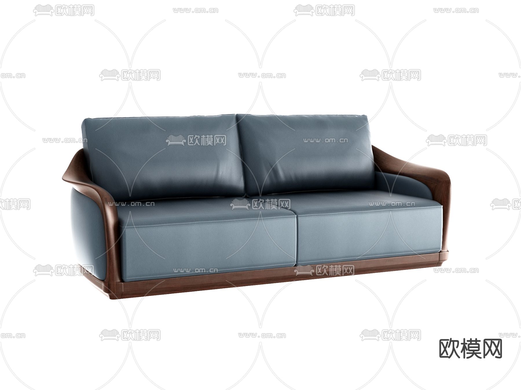意式双人沙发3d模型下载