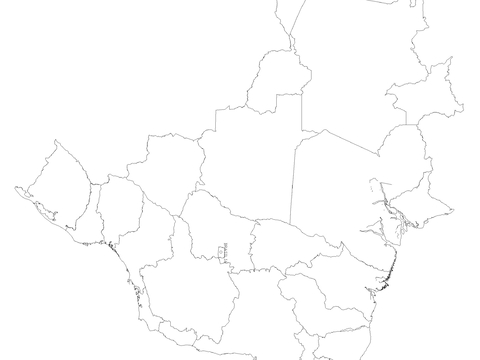  巴西地图cad大样图 