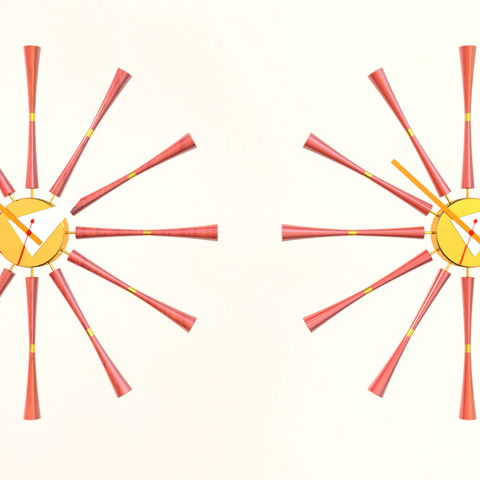  现代时钟 挂钟 创意挂钟su模型 