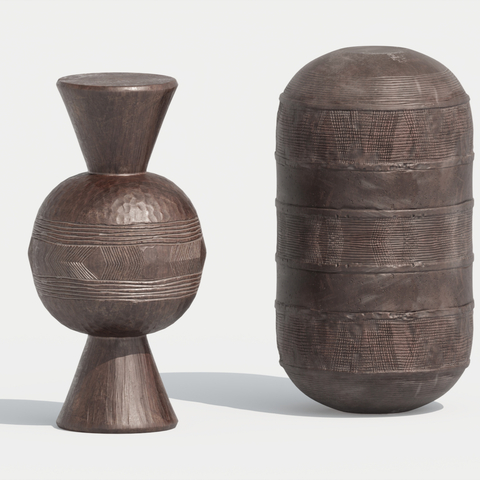  侘寂罐子 陶罐 酒坛 茶叶罐su模型 