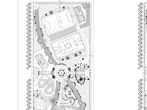  休闲公园CAD平面图 