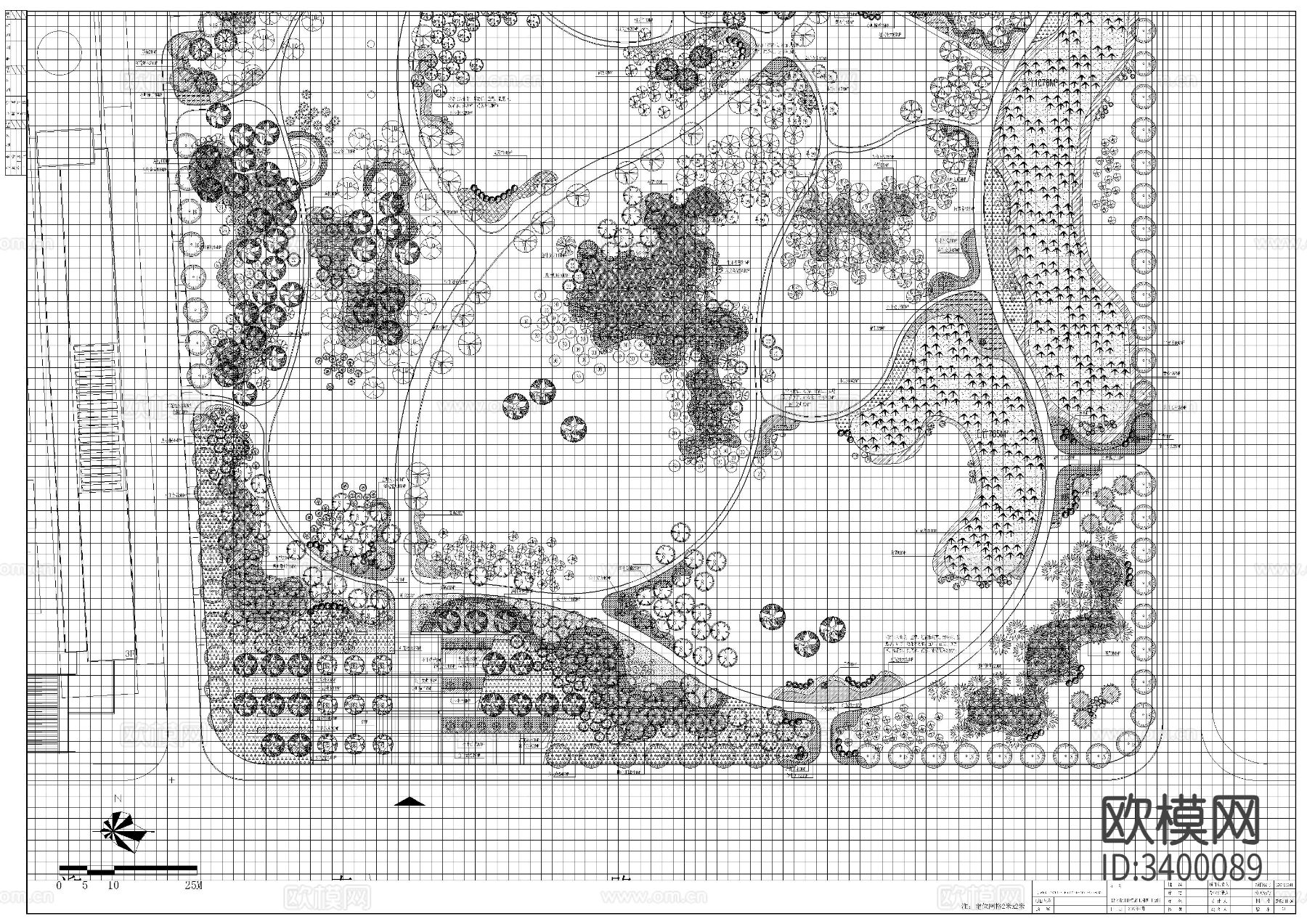 公园景观CAD施工图下载（渲染图10）