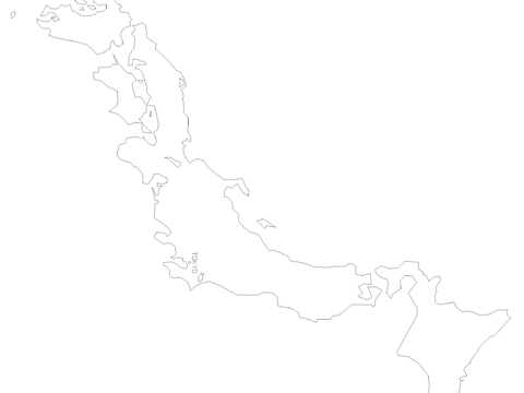  日本地图CAD平面图 