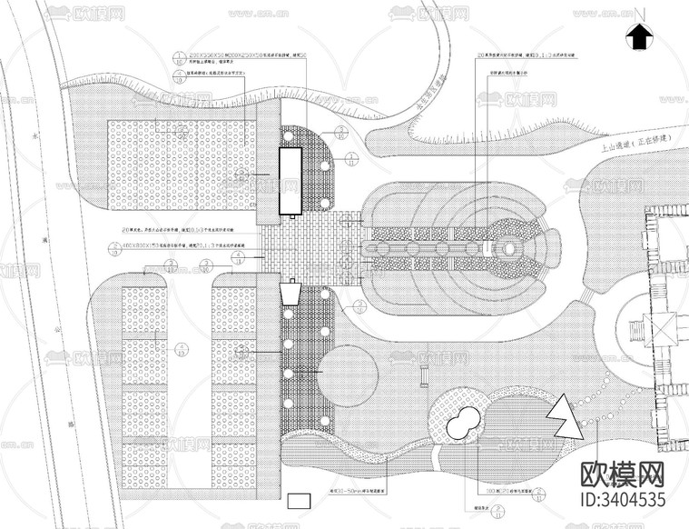 公園CAD施工圖下載(渲染圖7)