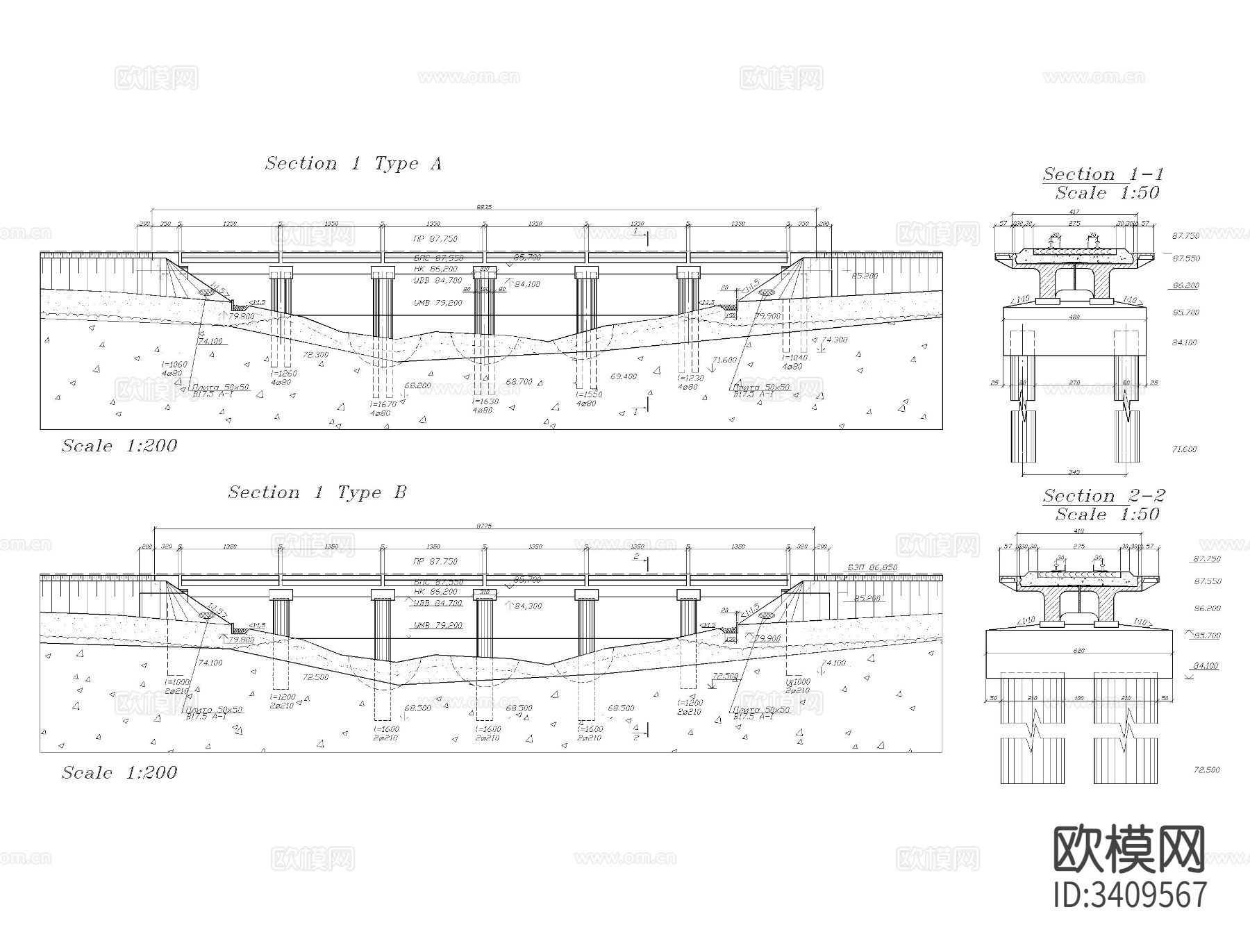 桥梁CAD施工图下载