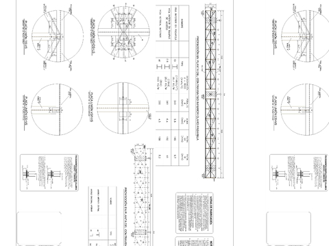  人行天桥节点大样图 